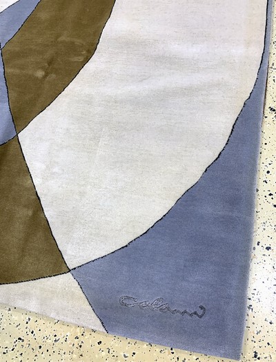 27039448a - Colani fein sign., Ende 20.Jhd., Korkwolle,ca. 300 x 202 cm, EHZ: 2, ...