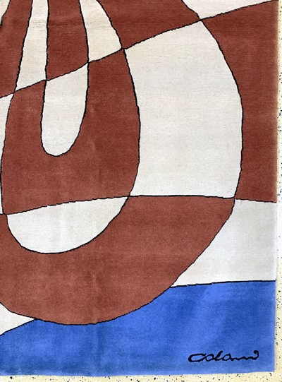 27039450a - Colani fein sign., Ende 20.Jhd., Korkwolle,ca. 238 x 178 cm, EHZ: 2 Schätzpreis: 1550, ...
