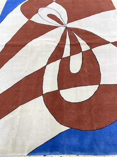 27039450e - Colani fein sign., Ende 20.Jhd., Korkwolle,ca. 238 x 178 cm, EHZ: 2 Schätzpreis: 1550, ...