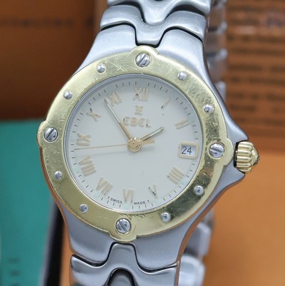27039564a - EBEL Damenarmbanduhr Sportwave Referenz 6087621, Schweiz lt. beil. Pap. verk. 08/1999, ...