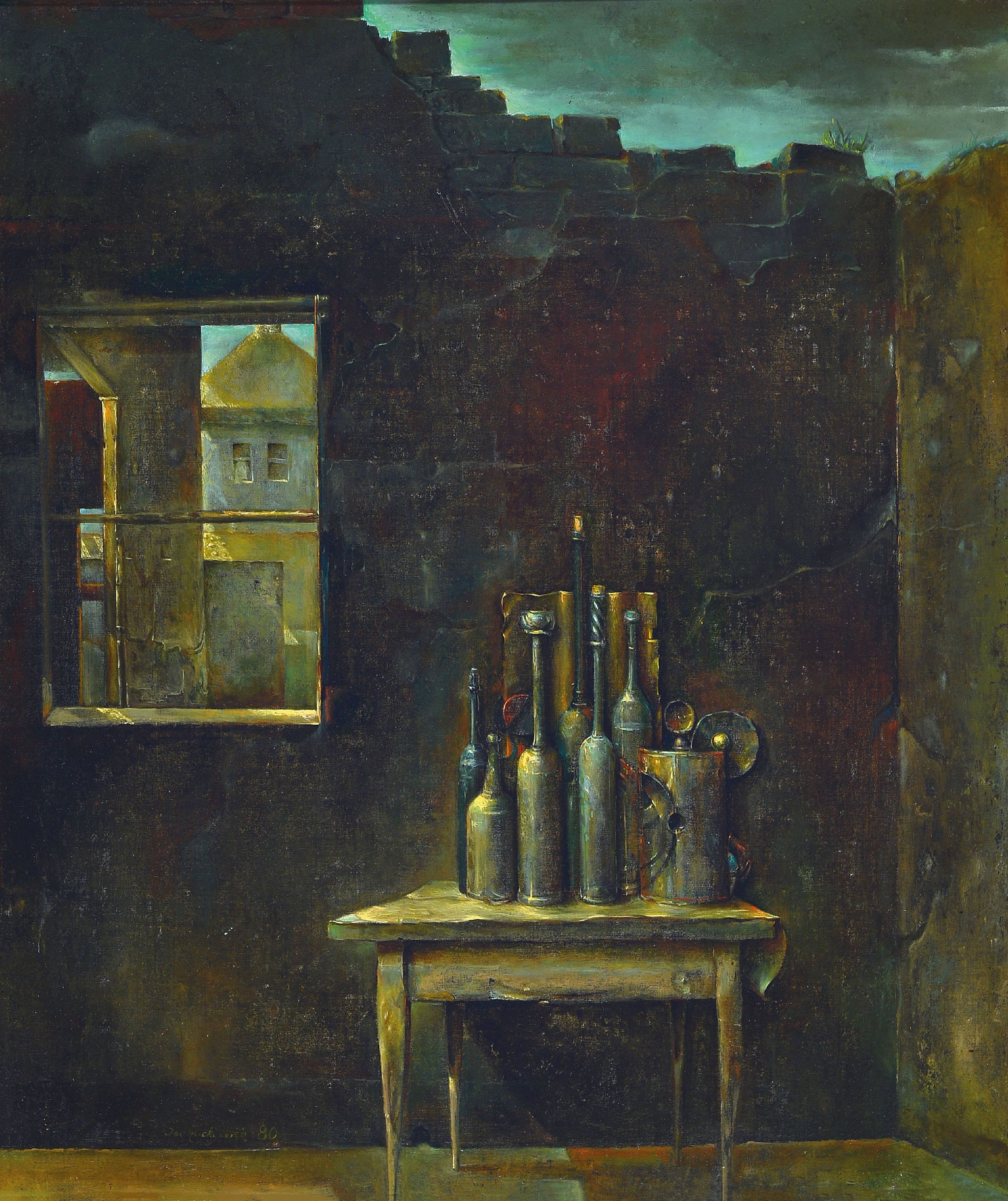 Image 27039844 - Joe Hackbarth, 1931 Belgard/Pomerania-2000 Falcon buttocks, still life, signed lower ...