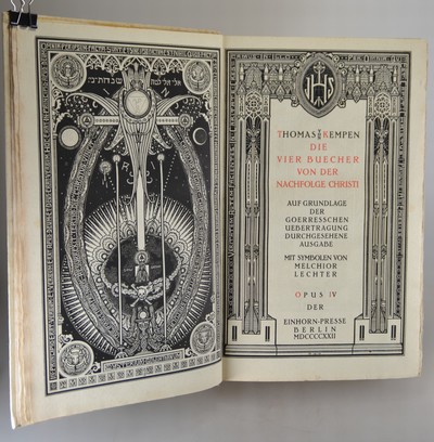 27039824b - Melchior Lechten (1865-1937) und Thomas von Kempen (1380-1471): Die vier Bücher von der ...