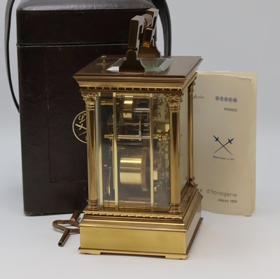 27039833b - L Epée große Reiseuhr mit 1/2-Stundenschlag, Wecker, Repetition und Kalender, ...