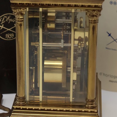 27039833c - L Epée große Reiseuhr mit 1/2-Stundenschlag, Wecker, Repetition und Kalender, ...