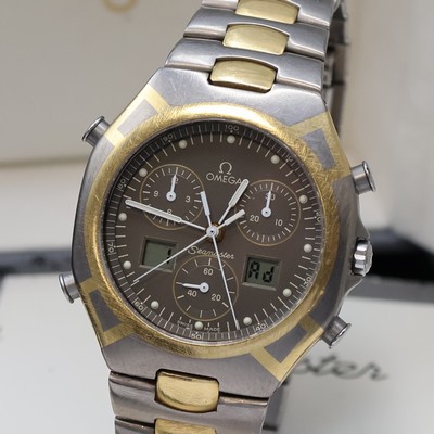 27039841a - OMEGA Armbandchronograph Seamaster Polaris 1/100 in Titan und Gold kombiniert Referenz ...