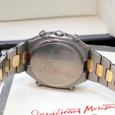 27039841e - OMEGA Armbandchronograph Seamaster Polaris 1/100 in Titan und Gold kombiniert Referenz ...