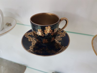 27040804g - 14 Mokkatassen, deutsch, 20. Jh., Porzellan, u.a.: 5 x KPM Berlin, Schwarzenhammer, ...