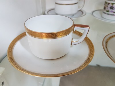 27040804h - 14 Mokkatassen, deutsch, 20. Jh., Porzellan, u.a.: 5 x KPM Berlin, Schwarzenhammer, ...