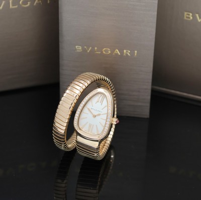 Image BULGARI ladies wristwatch Serpenti Tubogas reference SP P 35G, quartz, 18k pink gold ...