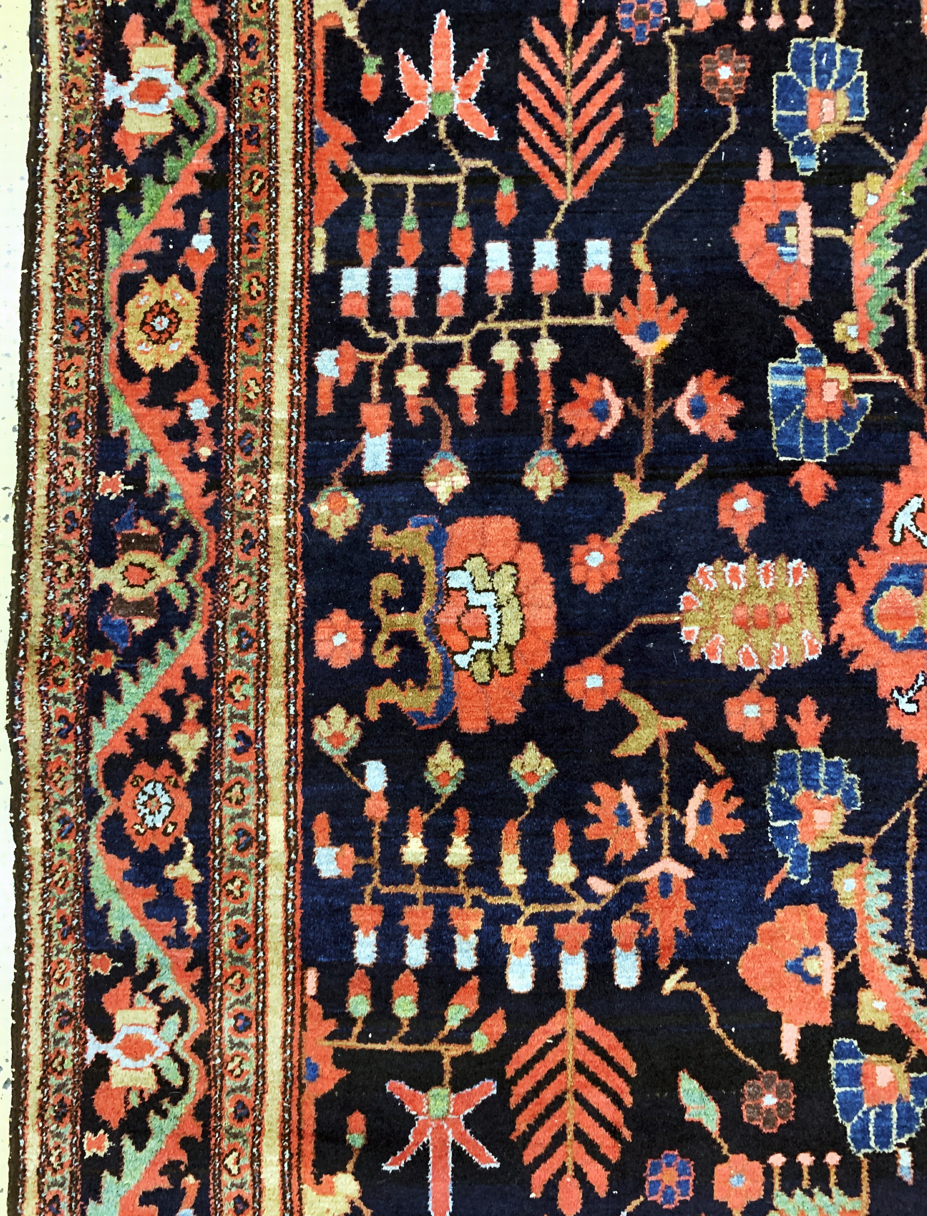 Detail d: Lilian alt, Persien, Anfang 20.Jhd, Wolle auf Baumwolle, ca. 354 x 209 cm, EHZ: 2