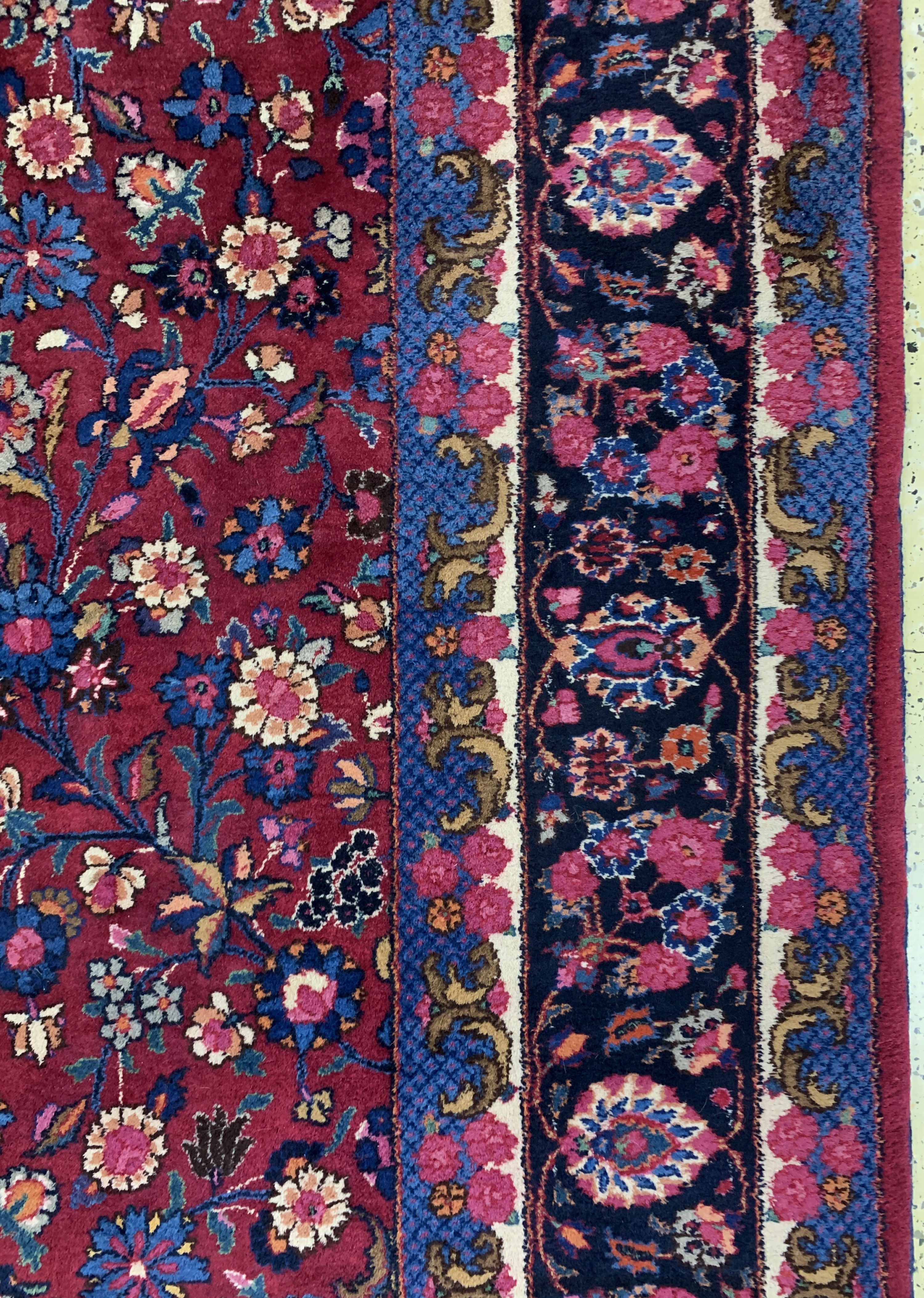 Detail f: Mesched signiert, Persien, Mitte 20.Jhd, Wolle auf Baumwolle, ca. 350 x 256 cm, EHZ: 2