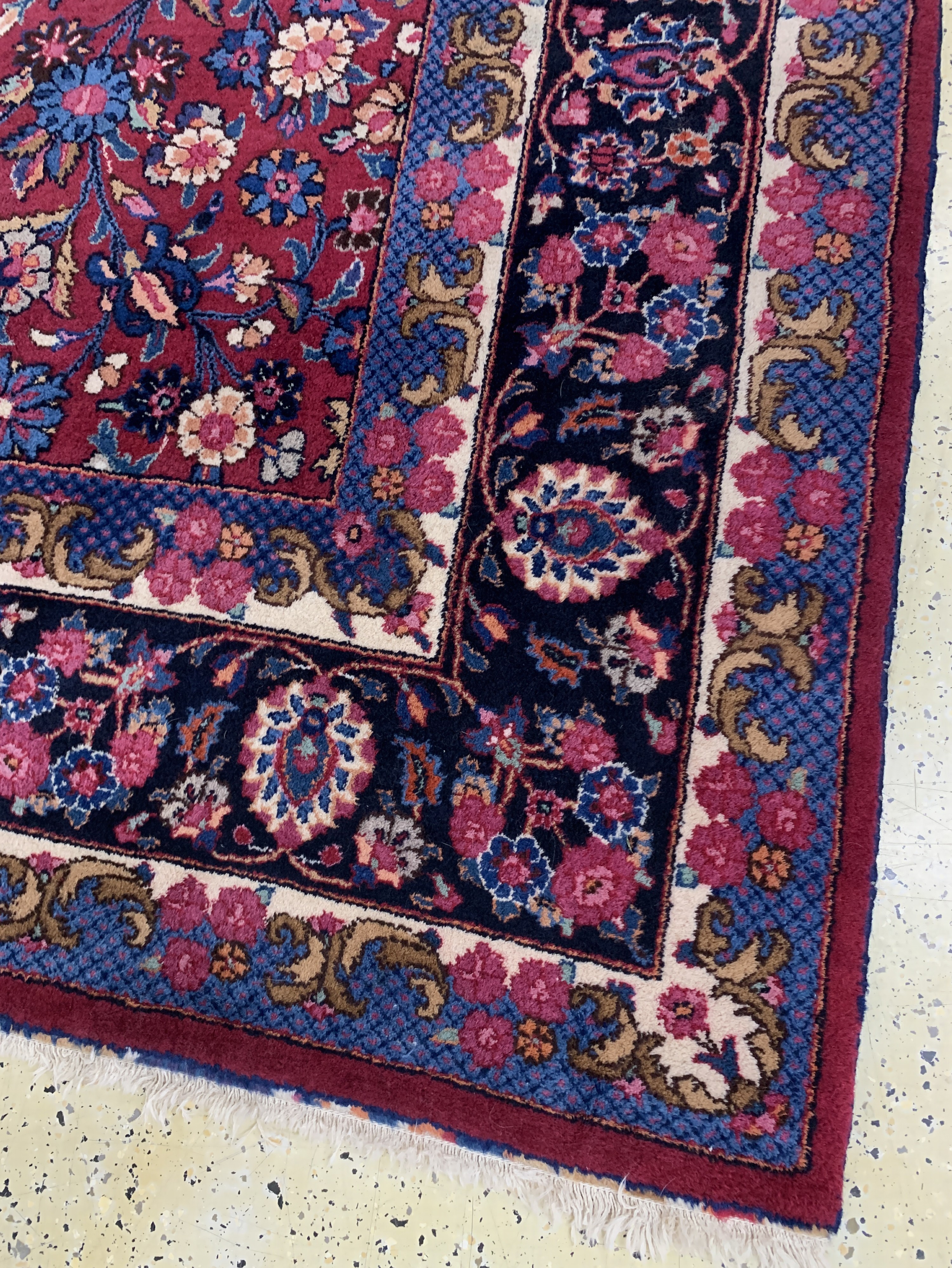 Detail g: Mesched signiert, Persien, Mitte 20.Jhd, Wolle auf Baumwolle, ca. 350 x 256 cm, EHZ: 2