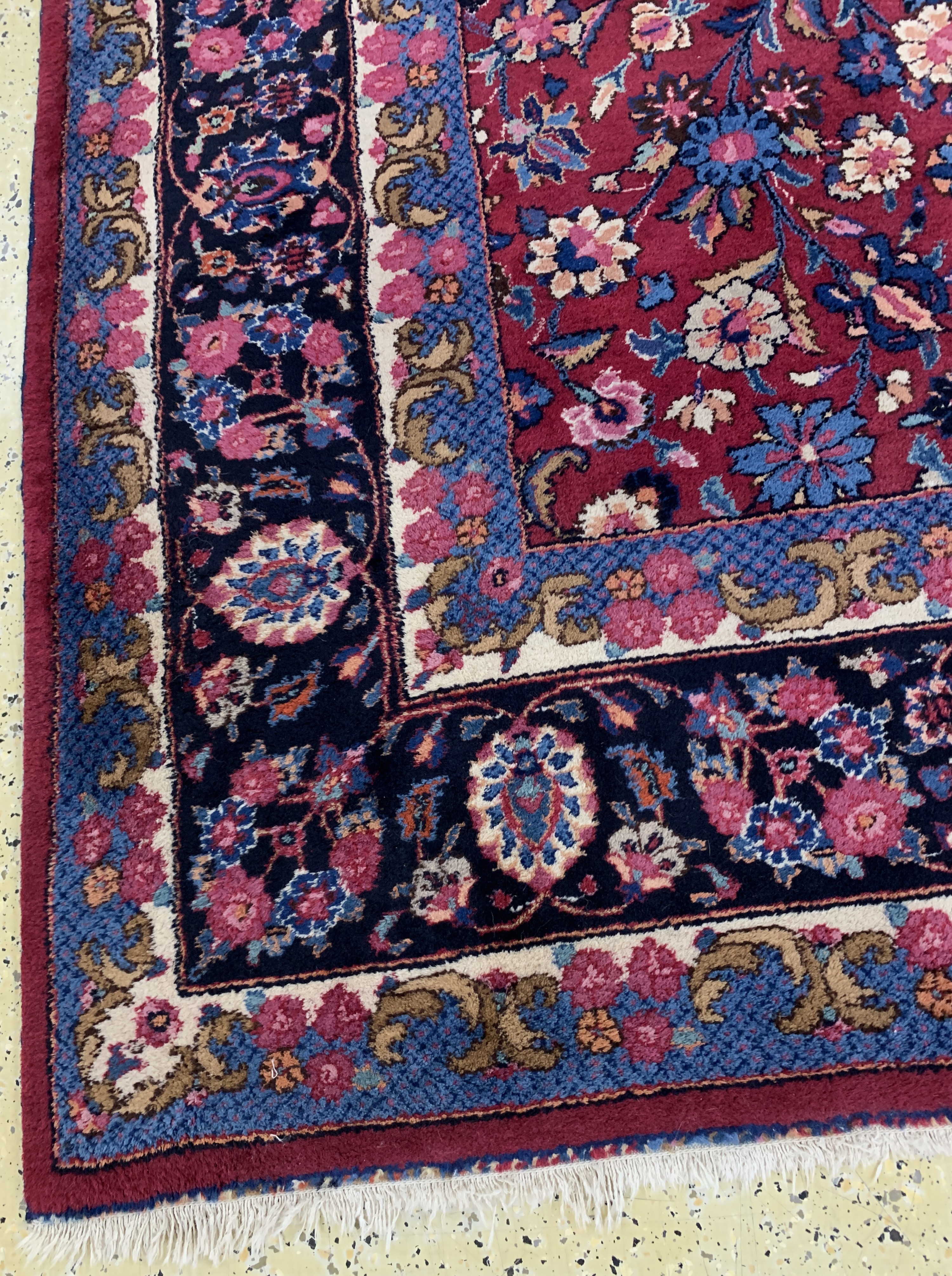 Detail i: Mesched signiert, Persien, Mitte 20.Jhd, Wolle auf Baumwolle, ca. 350 x 256 cm, EHZ: 2