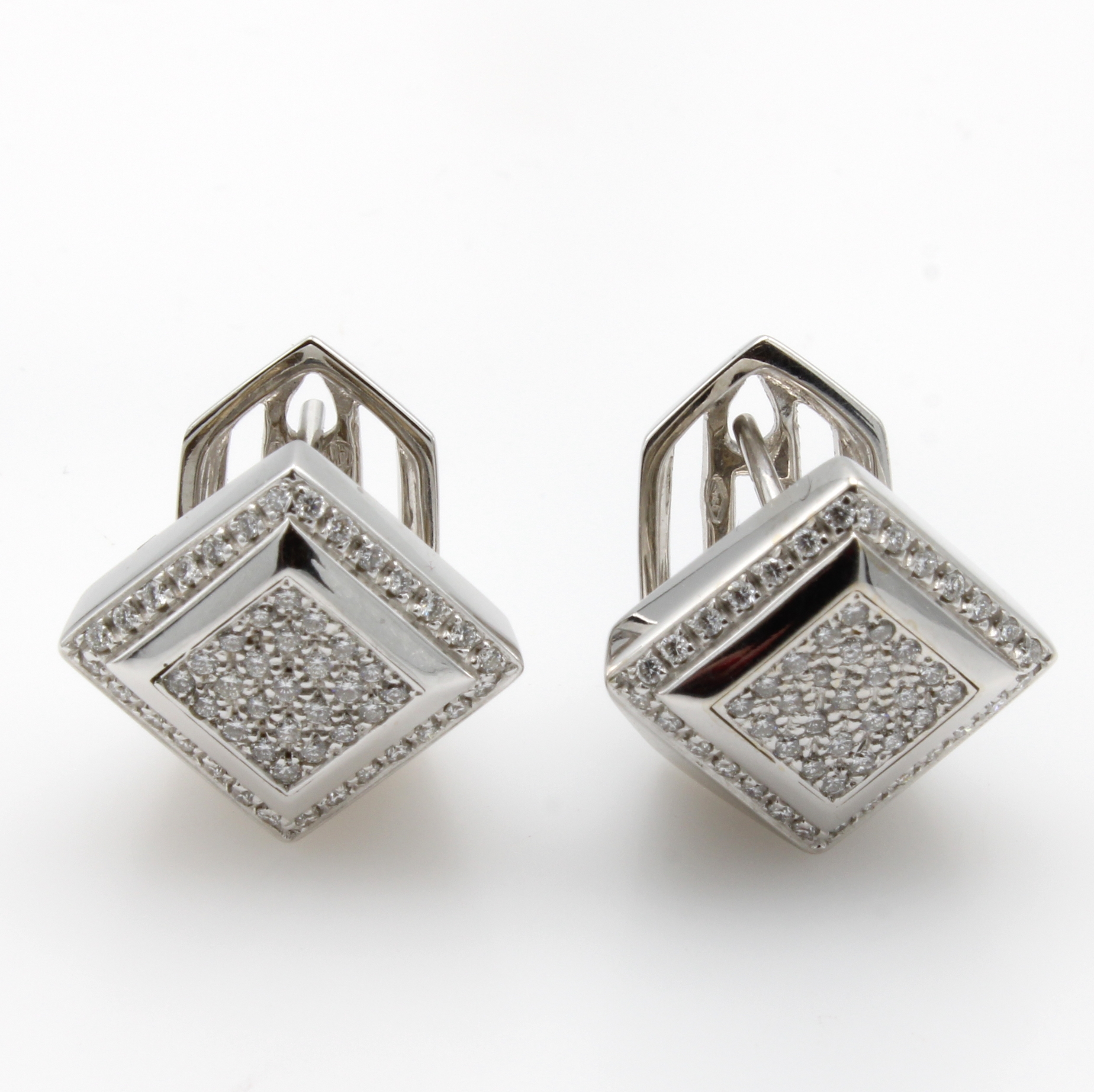 Image 27041036 - Paar Ohrstecker mit Brillanten ´Scheffel´, WG 750/000, 108 Brill. zus. ca. 0.68 ct ...