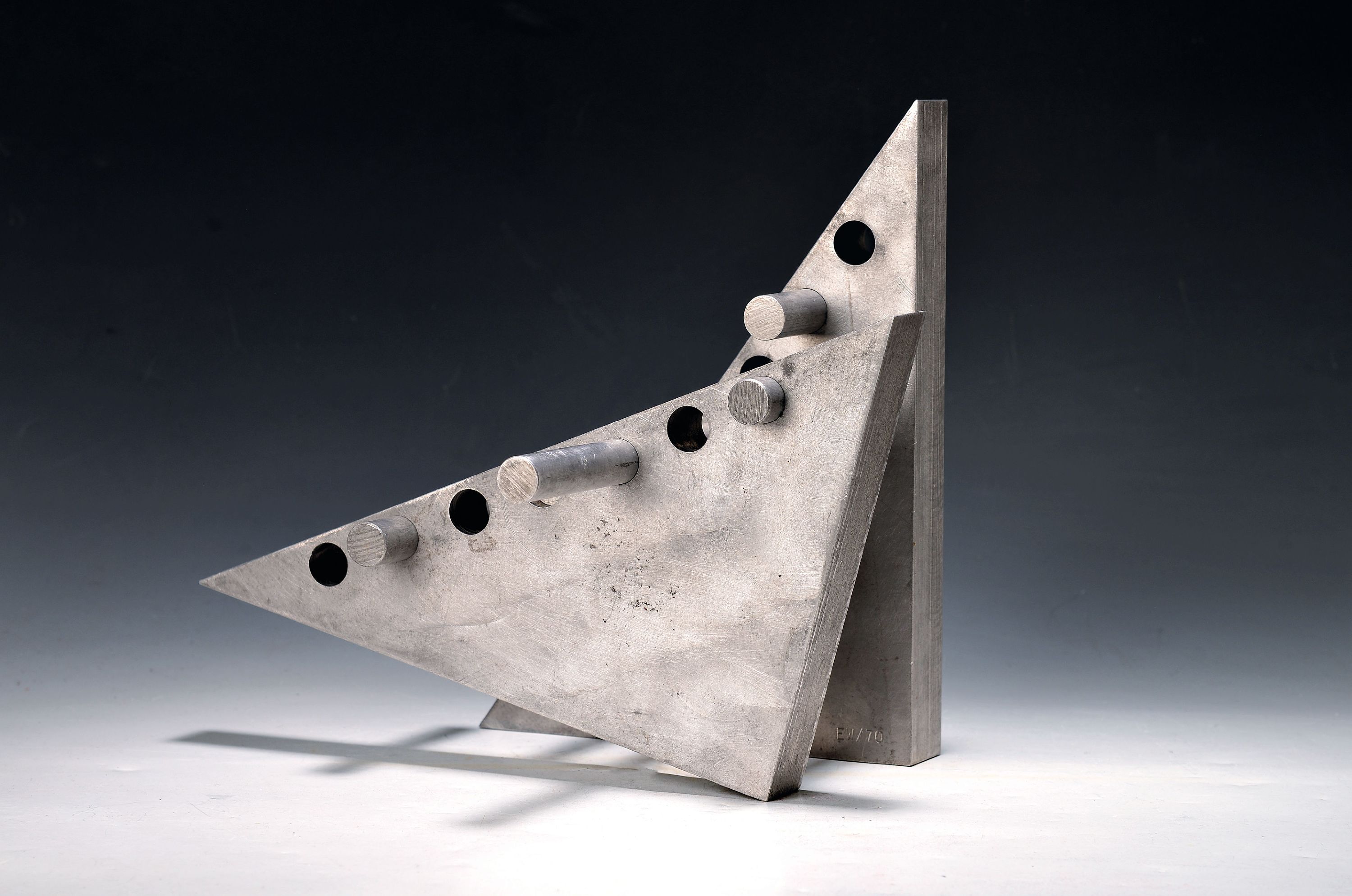 Image 27041065 - Erwin Wortelkamp, geb. 1938 Hamm/Sieg, variables Objekt aus 7 Elementen, Aluminium, ...