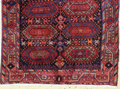 27041020d - Kordi alt, Persien, Mitte 20.Jhd, Wolle aufBaumwolle, ca. 308 x 142 cm, EHZ: 2 ...