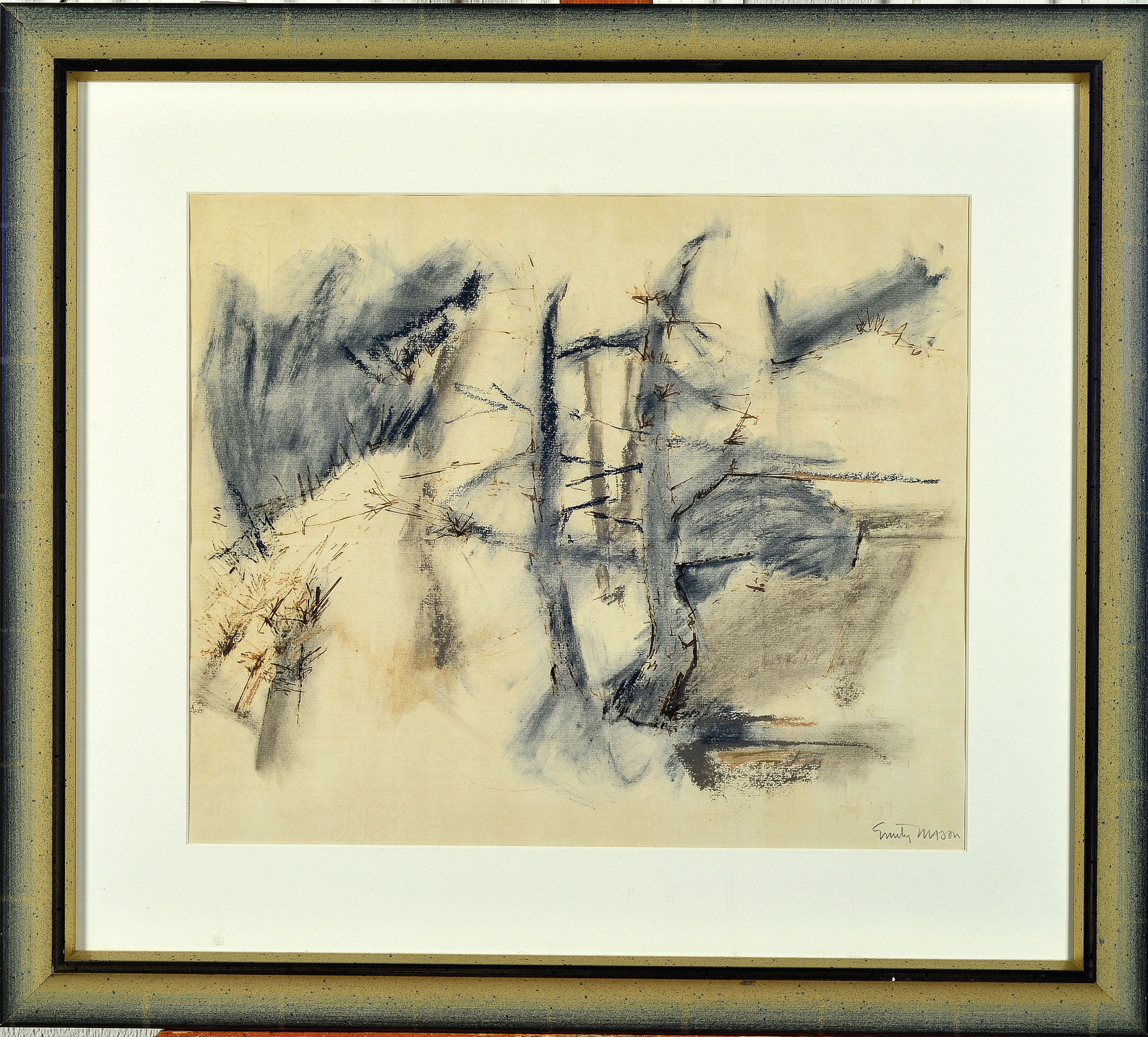 Image 27041133 - Emily Mason, 1932 New York-2019 Brattleboro/VT, abstrakte Komposition, Tusche und ...
