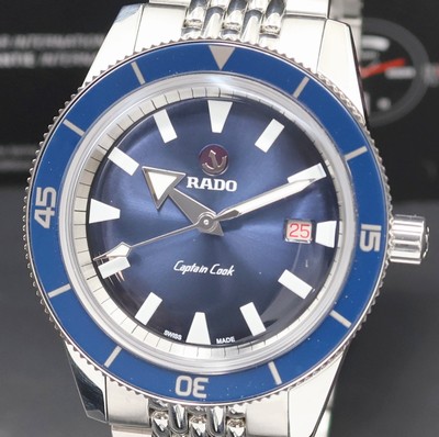 27041137a - RADO Herrenarmbanduhr Captain Cook Referenz 01.763.0505.3.020, Automatik, Edelstahlgeh. ...