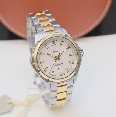 27041140c - EBEL Damenarmbanduhr Discovery Referenz 04.3.15.2035, quarz, Edelstahl/Gold kombiniert ...