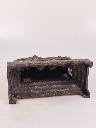 27041158g - Bronzefigur, Buddhagruppe/zwei Buddhas, Mongolei, 20. Jh., zwei sitzende Buddhas auf ...