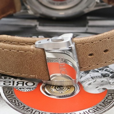 27041165c - ORIS Herrenarmbanduhr Atelier Date Referenz 01 733 7721 4053-07 5 21 32FC, Automatik, ...