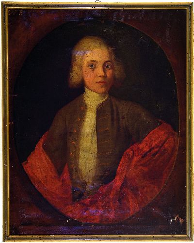 27041172m - Unbekannter Künstler des 18. Jh., vier Porträts aus der Familie Bingelius, Öl/Lwd, 1) ...