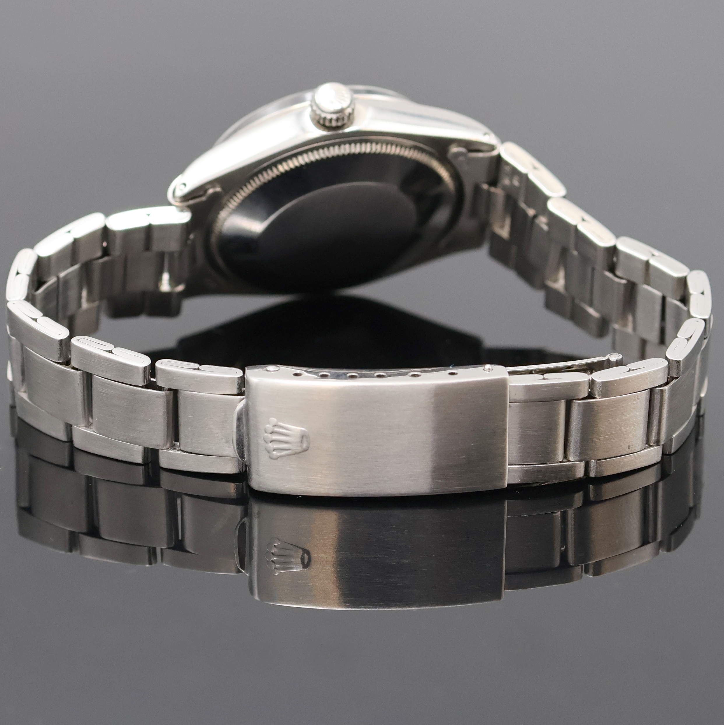 Detail b: ROLEX Herrenarmbanduhr Oyster Perpetual Air-King Precision Referenz 5500/1002, Automatik, Schweiz lt. Bodenstempel 1. Quartal 1970, Edelstahlgeh. ...