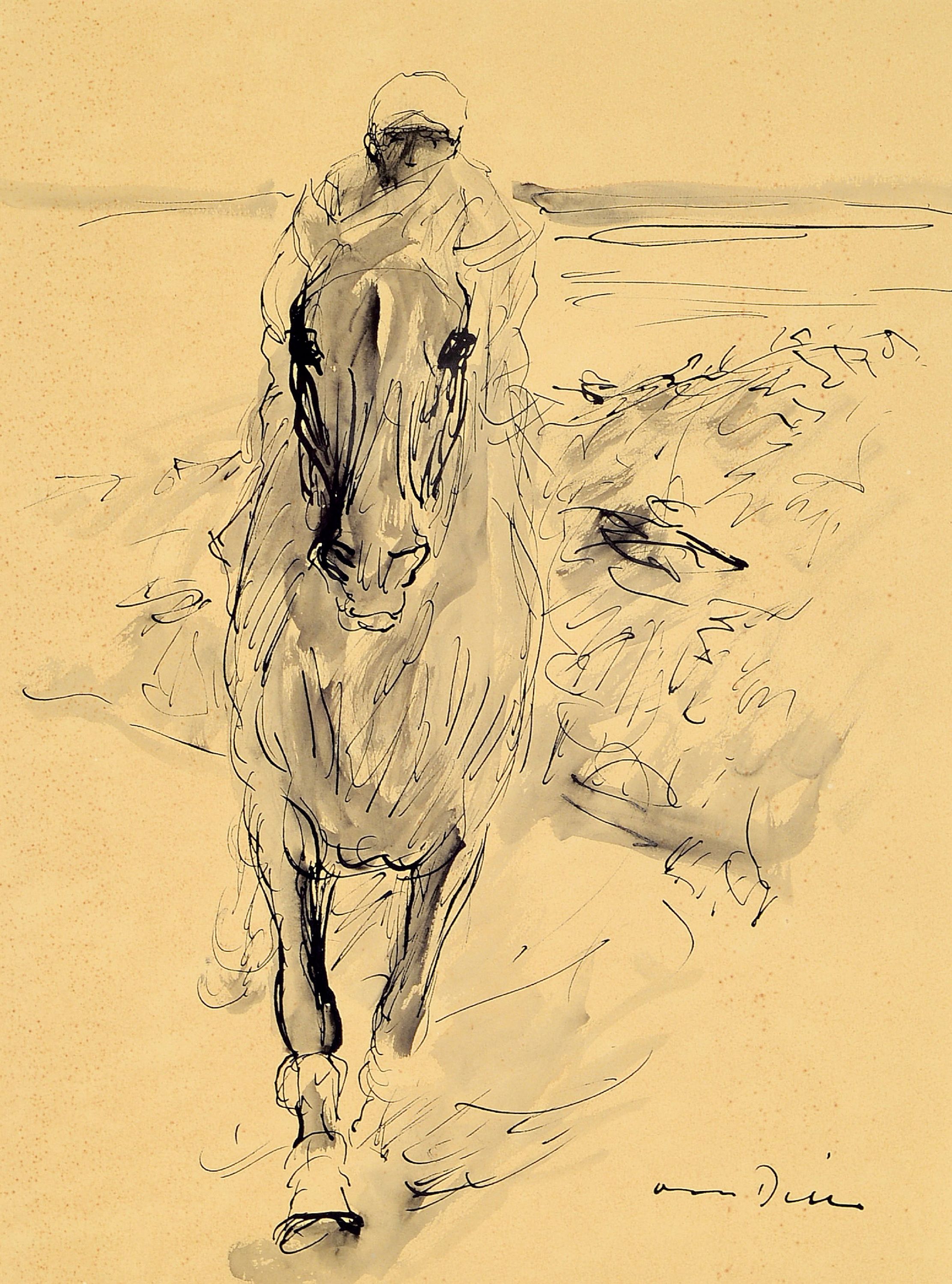 Image 27041222 - Otto Dill, 1884 Neustadt a.d. Wstr. - 1957 Bad Dürkheim, Tuschezeichnung aquarelliert, ...