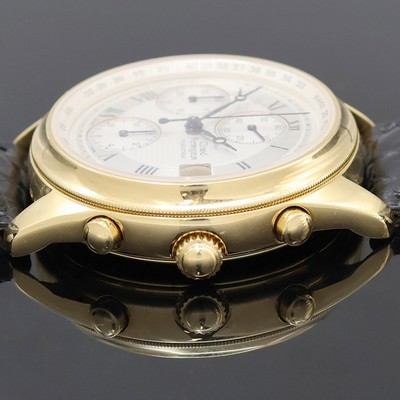 27041202d - GIRARD PERREGAUX 18k yellow gold chronograph reference 4910, self winding, Switzerland ...