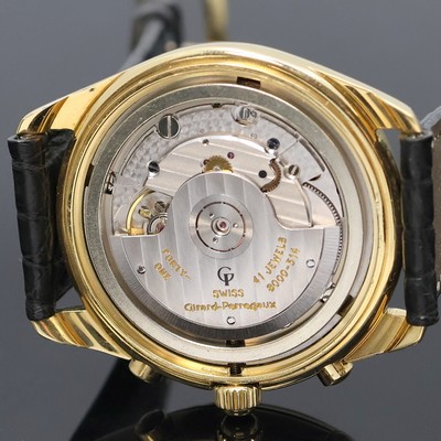 27041202g - GIRARD PERREGAUX 18k yellow gold chronograph reference 4910, self winding, Switzerland ...