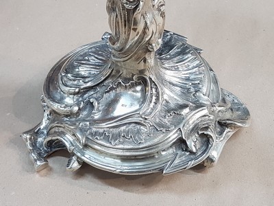 27041242e - Prunk-Girandole im Rokokostil, Ludwig Neresheimer, Hanau, um 1900, Sterlingsilber, ca. ...