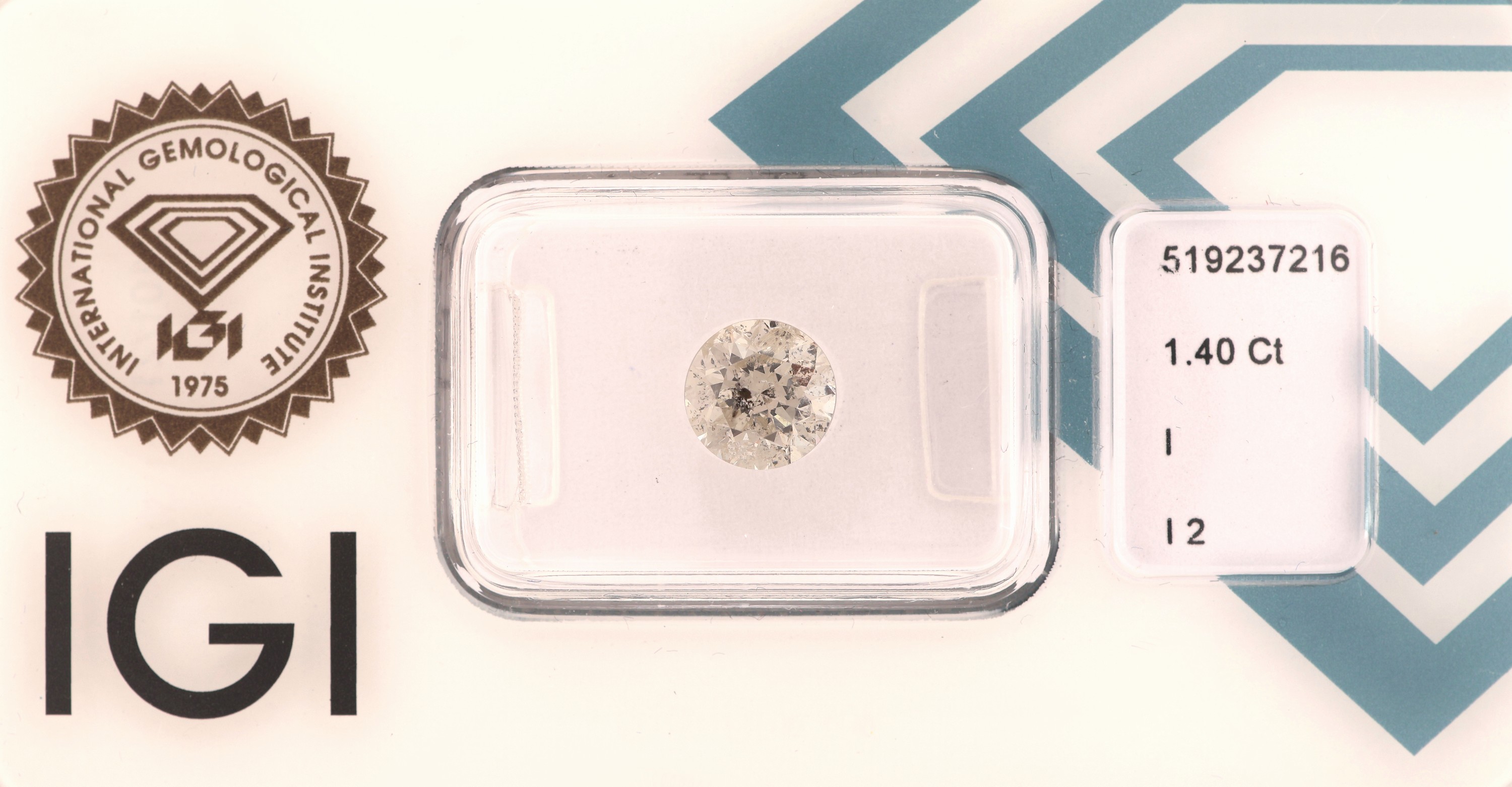 Image 27041606 - Loser Brillant ca. 1.40 ct l.get.Weiß(I)/p2, verschweißt, IGI-Expertise