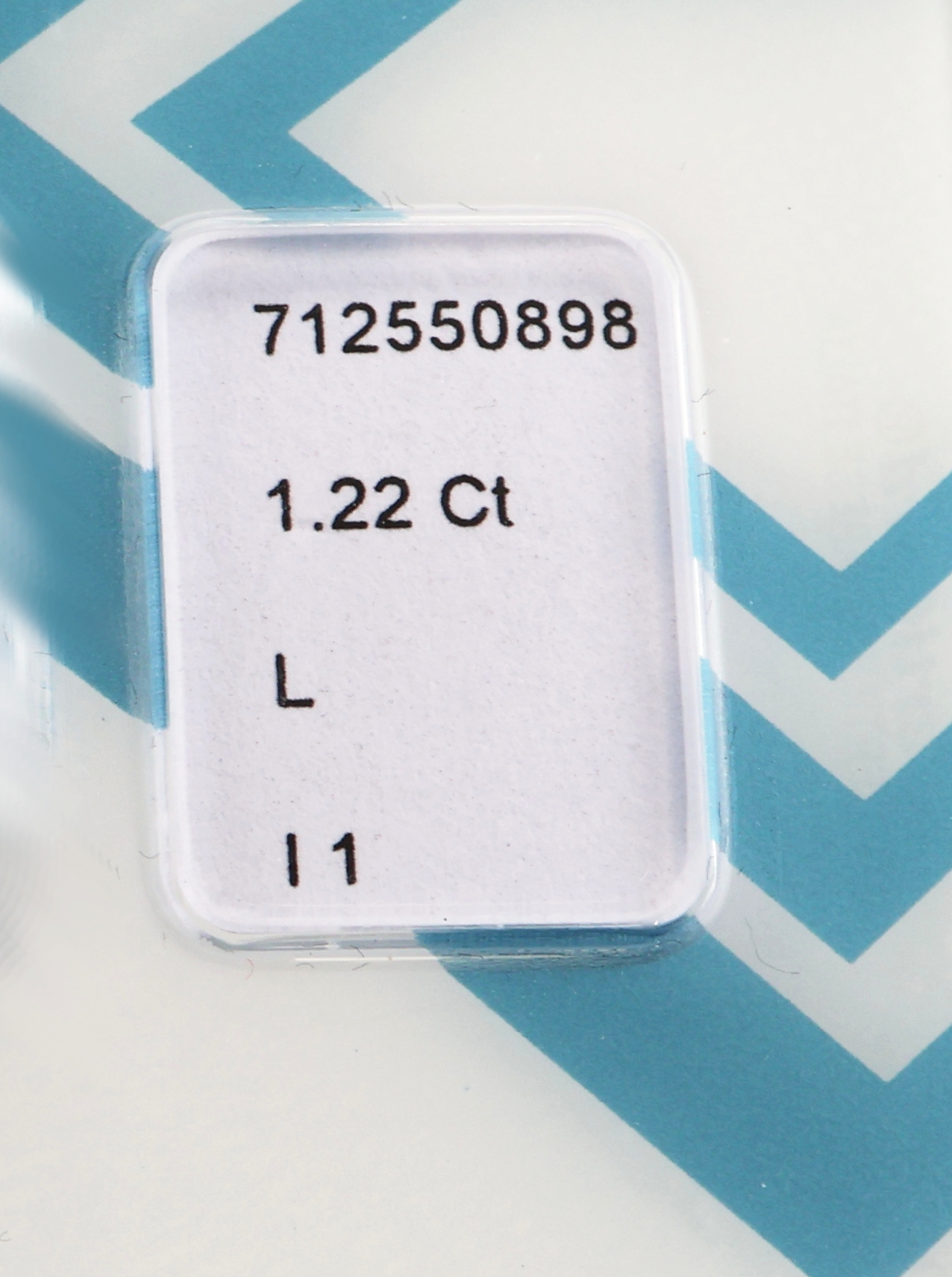 Detail a: Loser Brillant, 1.22 ct Getöntes Weiß(L)/p1, eingeschweißt, IGI-Expertise
