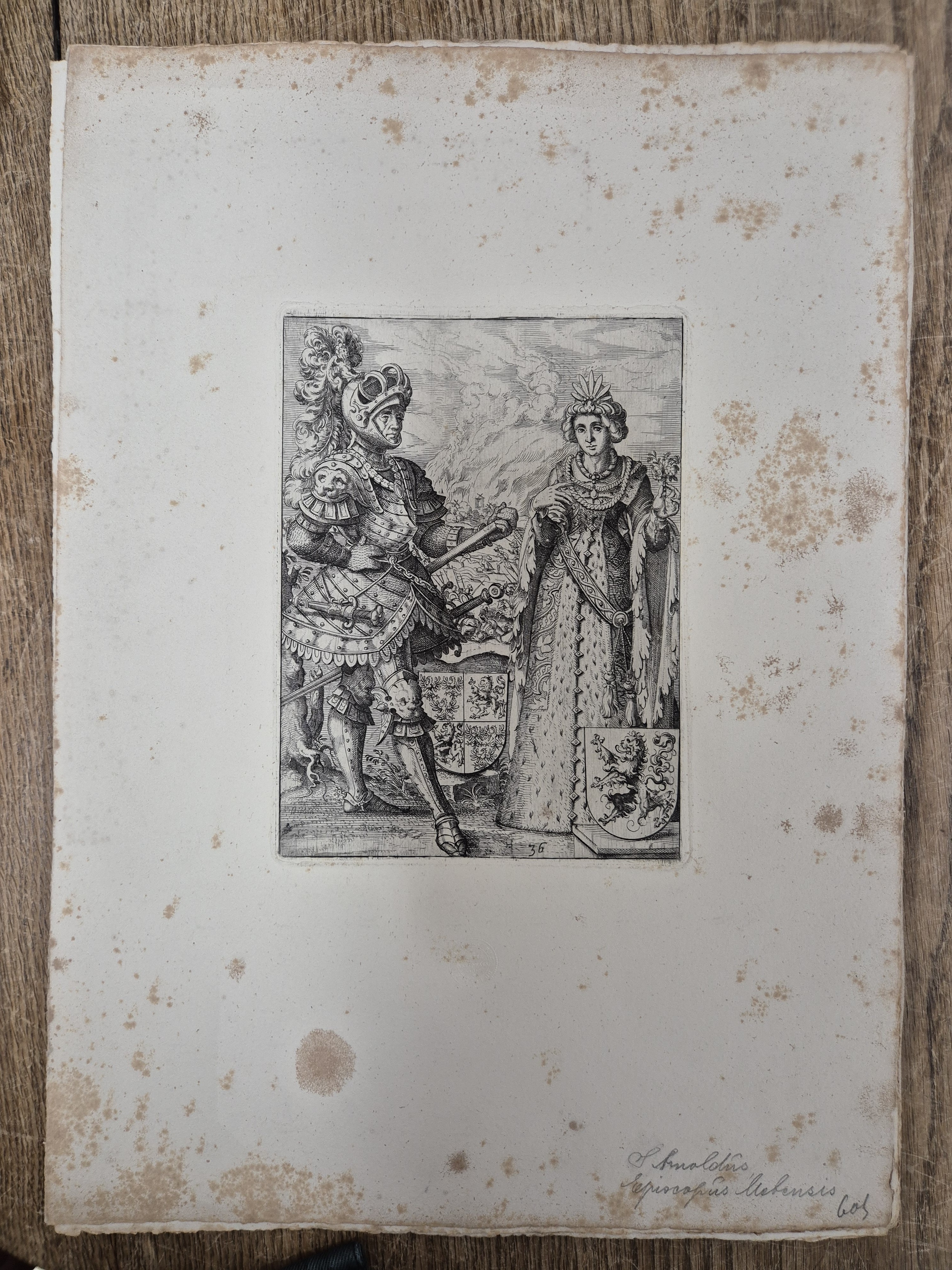 Detail g: Nach Jost Amman (1539-1591), 18 Kupferstiche aus "Icones Ducum Bavariae" (1583), Abzüge von den Originalplatten durch die ...