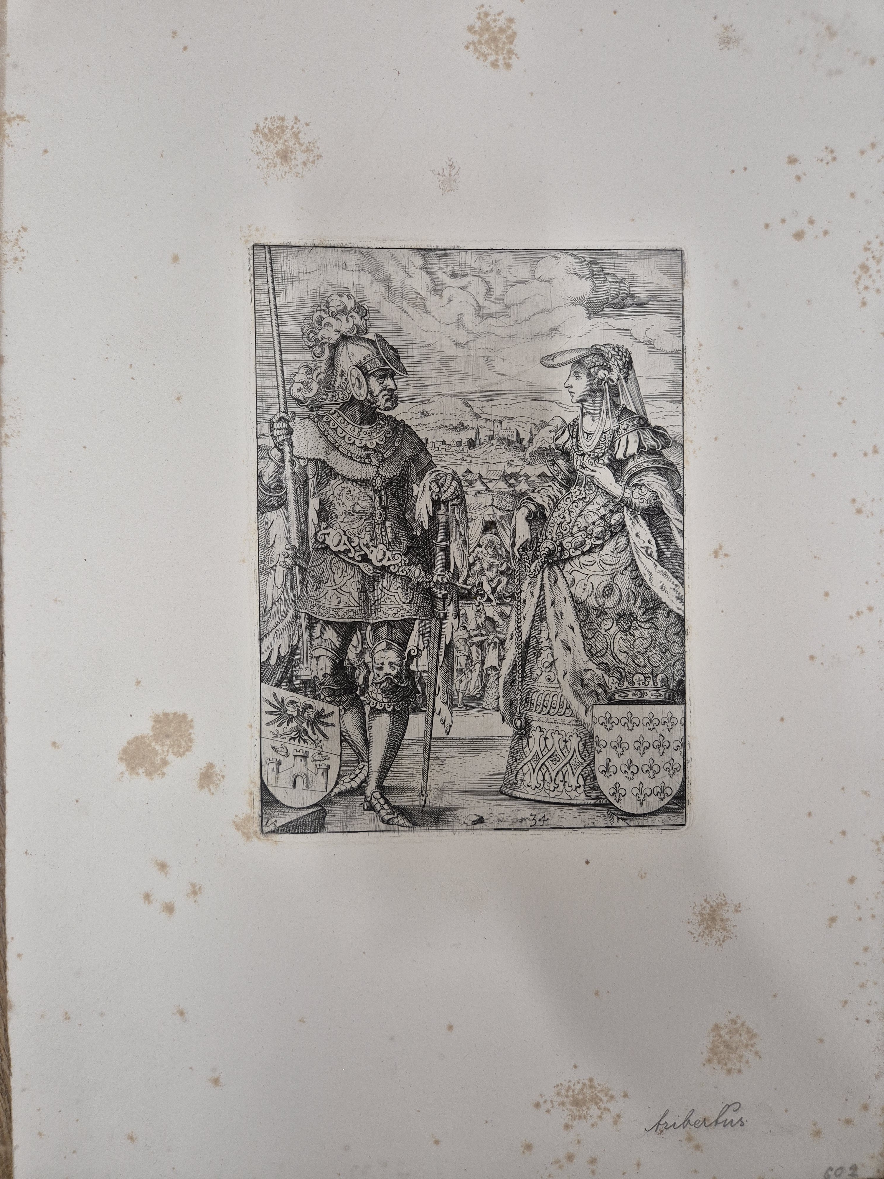 Detail p: Nach Jost Amman (1539-1591), 18 Kupferstiche aus "Icones Ducum Bavariae" (1583), Abzüge von den Originalplatten durch die ...