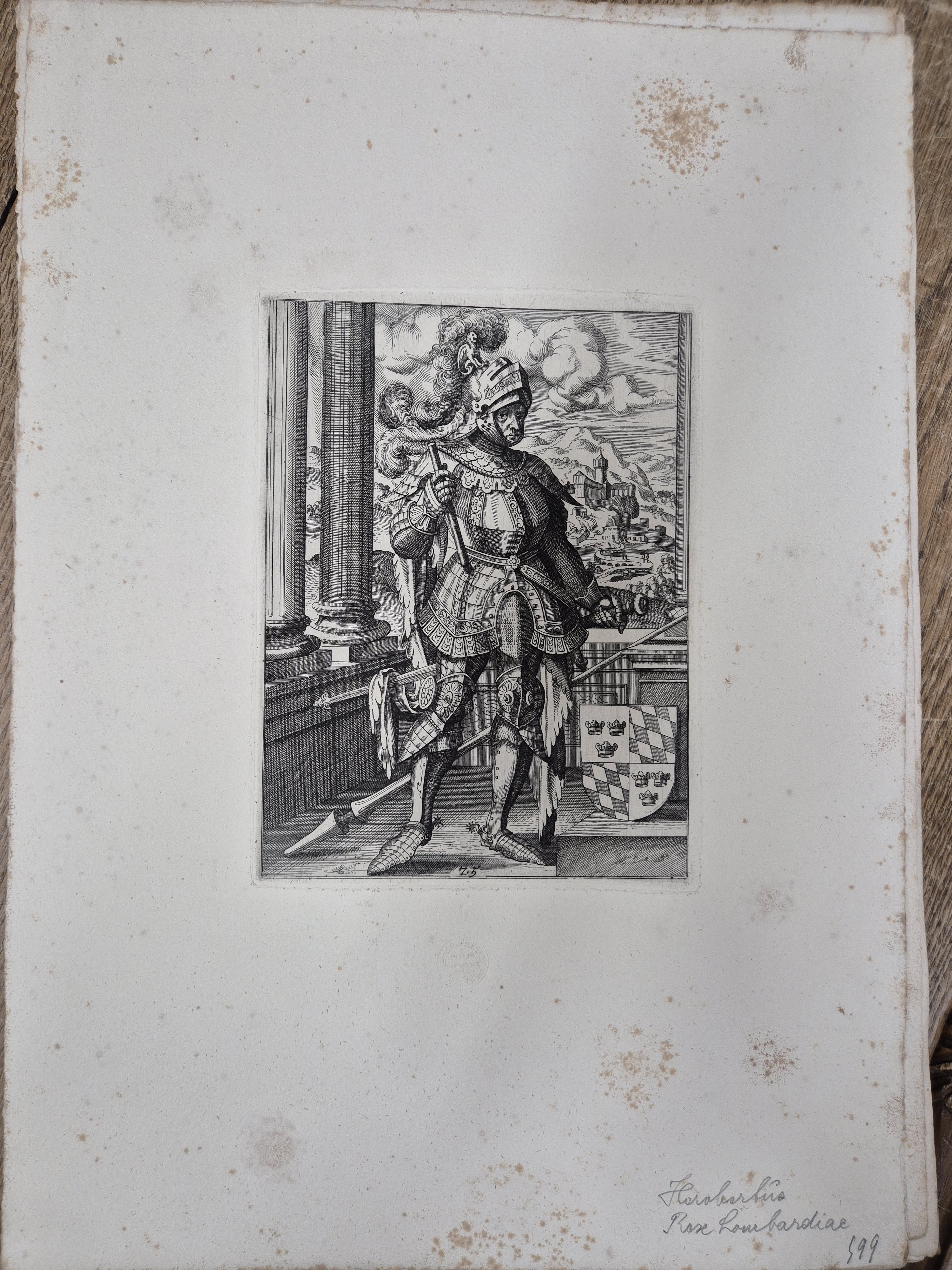Detail r: Nach Jost Amman (1539-1591), 18 Kupferstiche aus "Icones Ducum Bavariae" (1583), Abzüge von den Originalplatten durch die ...
