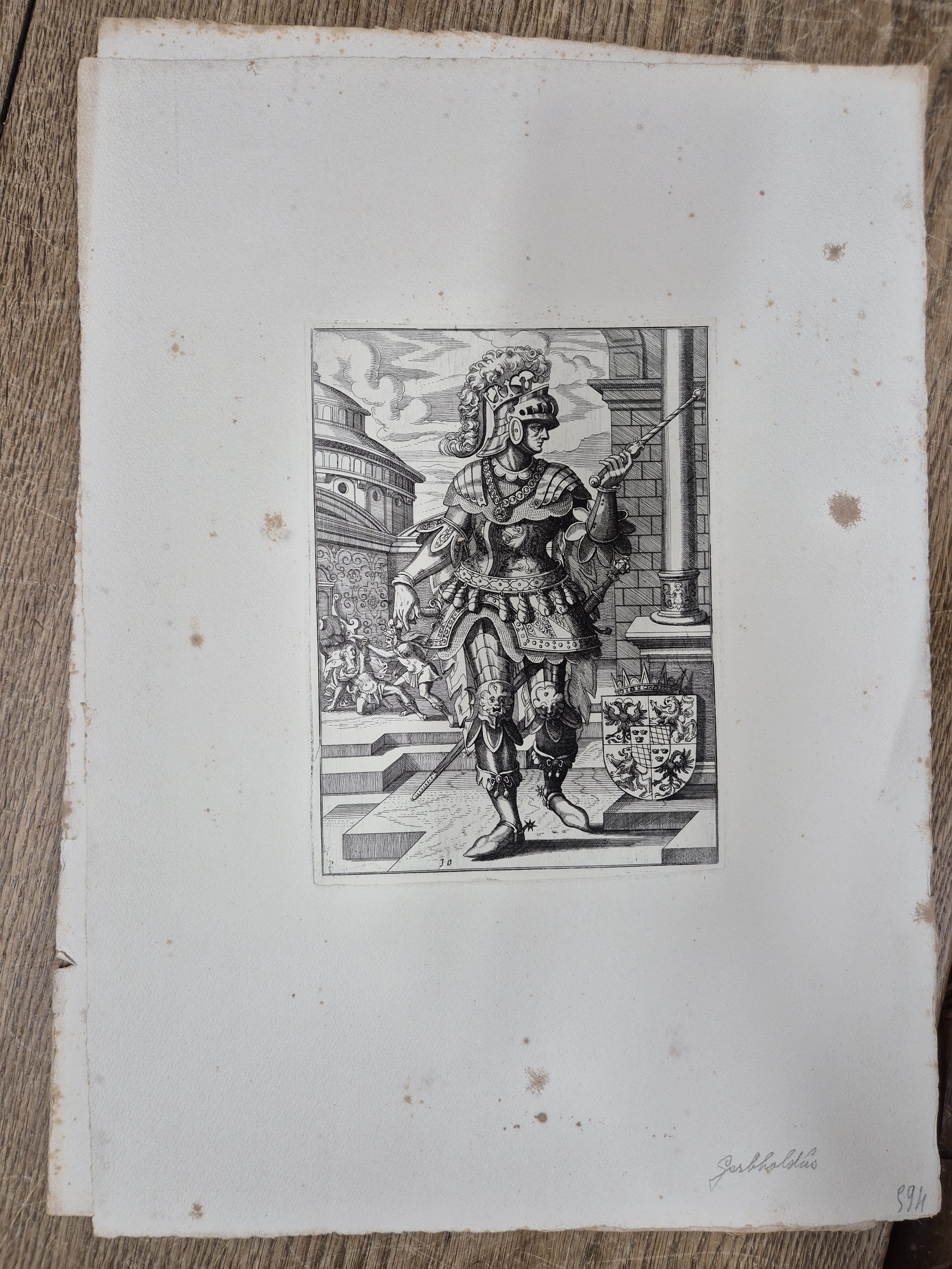 Detail u: Nach Jost Amman (1539-1591), 18 Kupferstiche aus "Icones Ducum Bavariae" (1583), Abzüge von den Originalplatten durch die ...