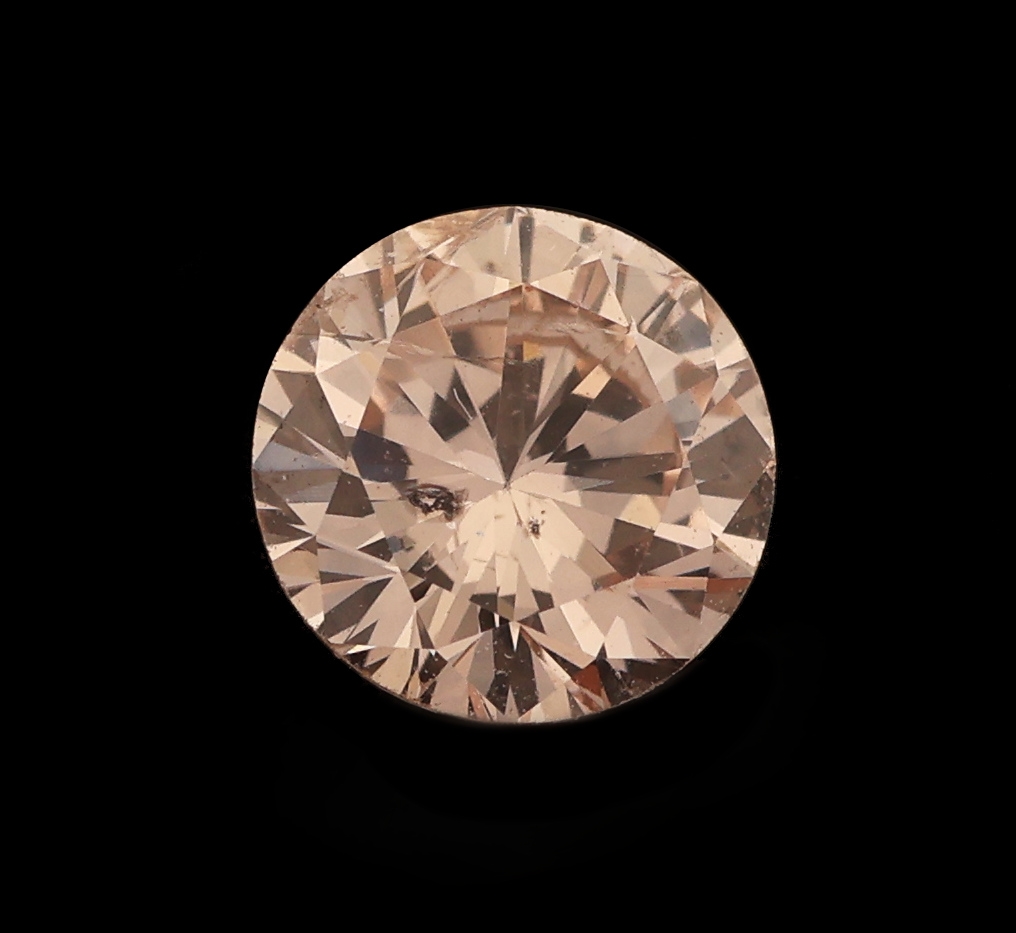 Detail a: Loser Brillant 0.51 ct Natural Light Pinkish Brown, GIA Zertifikat