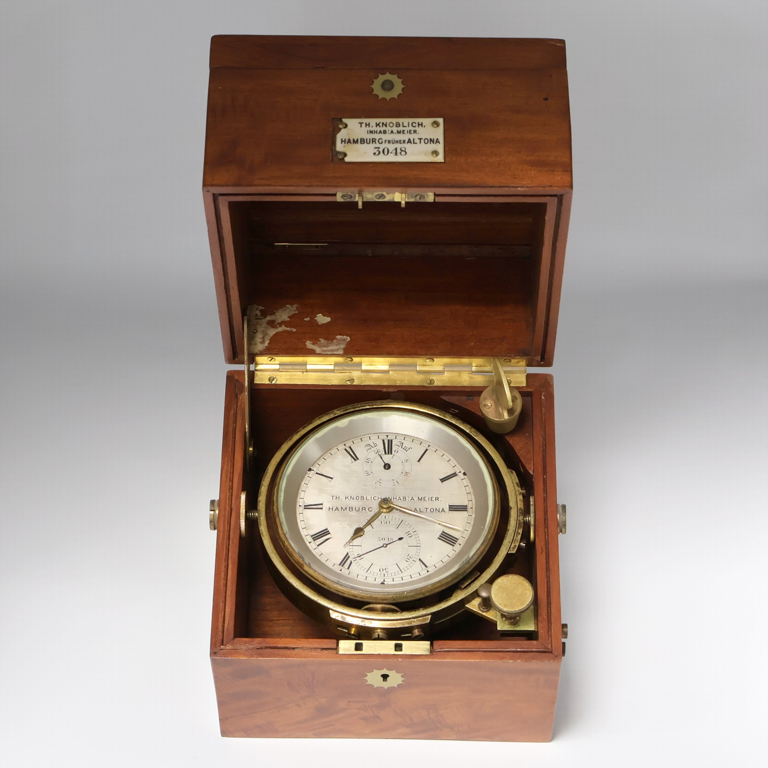 Image 27041669 - Th. KNOBLICH Inhab. A.Meier, Hamburg früher Altona Marinechronometer Nr. 3048, England/ ...