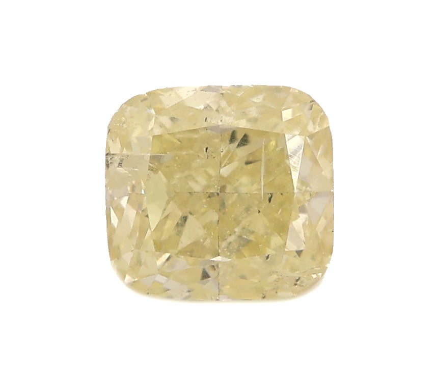 Image 27041675 - Loser Diamant 0.72 ct Natural Fancy light Yellow, modified square cushion cut, IGI ...