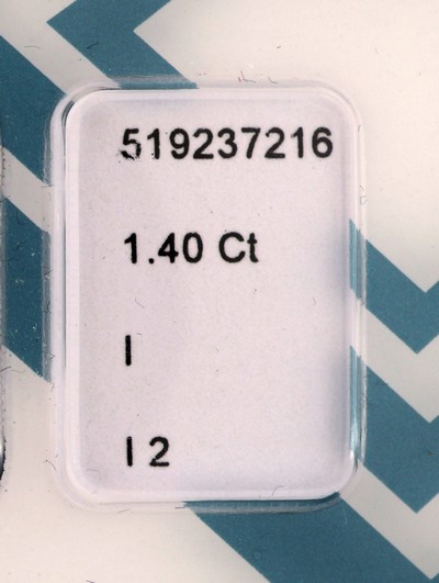 27041606a - Loser Brillant ca. 1.40 ct l.get.Weiß(I)/p2, verschweißt, IGI-Expertise