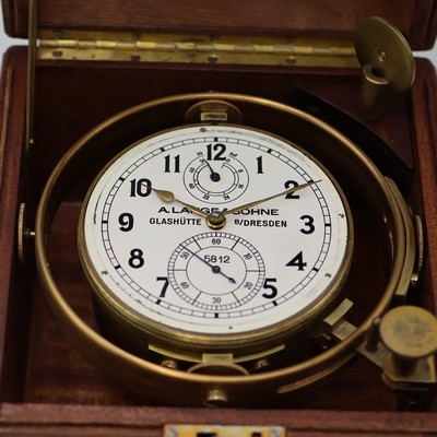 27041615d - A. LANGE & SÖHNE Einheitschronometer Nr. 5812 mit deutschem Hoheitszeichen und ...