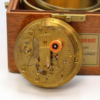 27041643d - GUB ship´s chronometer no. 8308 with chronometer-diary of the MS ´Ledingerland´, GDR ...