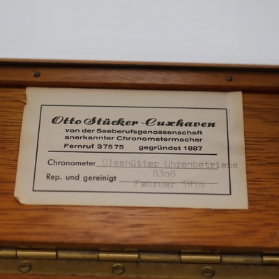27041643i - GUB ship´s chronometer no. 8308 with chronometer-diary of the MS ´Ledingerland´, GDR ...