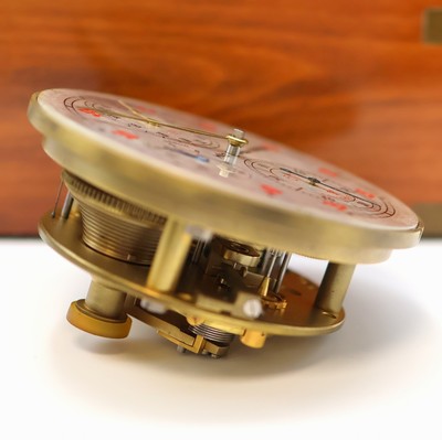 27041656g - 1. Moskauer Uhrenfabrik Marinechronometer auf Regulator-Zifferblatt später umgebaut, ...