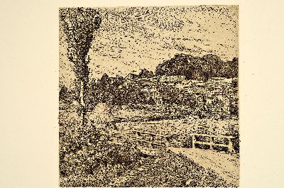 27041663k - Hans von Volkmann, 1860-1927 Halle/Saale, Radierung, Blick auf Willingshausen, 1907, in ...