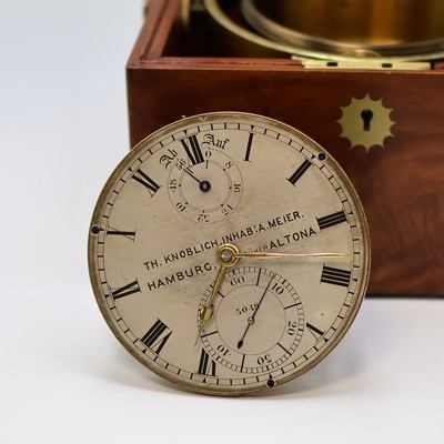 27041669d - Th. KNOBLICH Inhab. A.Meier, Hamburg früher Altona Marinechronometer Nr. 3048, England/ ...
