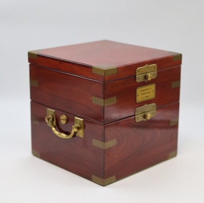 27041673d - POLJOT ship´s chronometer with transport-box, USSR around 1977, 3-piece construction ...