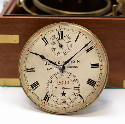 27041685e - ULYSSE NARDIN ship´s chronometer number 2690, successfully testet at the observatory ...