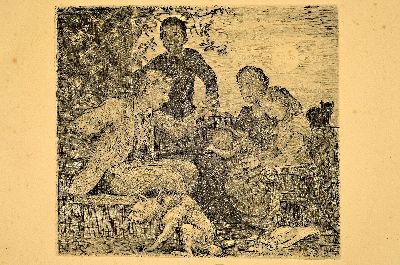 27041693k - Hans Thoma, 1839 Bernau-1924 Karlsruhe, Radierung, ´Der Erzähler´, 1917, handsigniert, ...